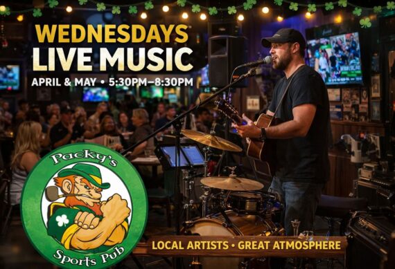 Make Wednesdays the Best Night of the Week at Packy’s with Live Music from 530 PM to 830 PM